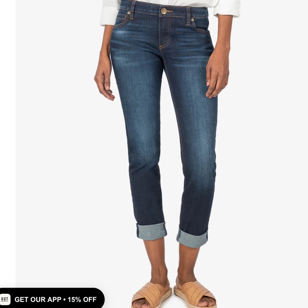 Kut from the Kloth Catherine Boyfriend jeans.  New with tags.  Size 10.